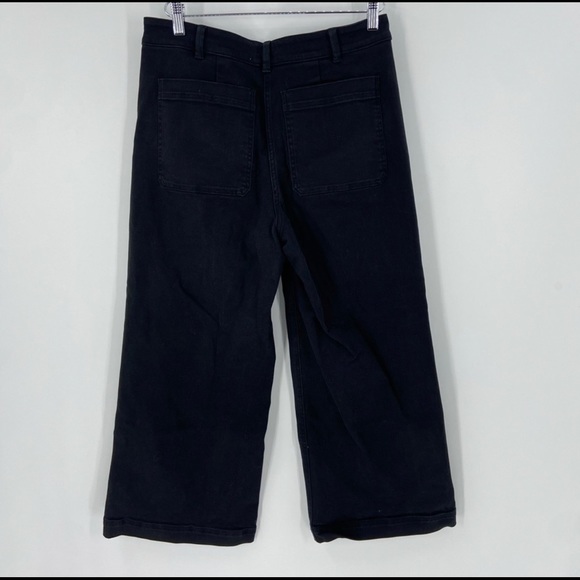 Everlane Wide Leg Black Jeans The Way High Womens 12 High Rise - Picture 5 of 7